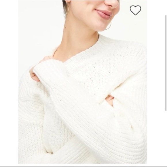 J. Crew Cream Cotton-blend cable mockneck sweater
Size Small - Picture 2 of 12